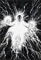 Garry Leach commission of Johnny Bates, Kid Marvelman, Comic Art